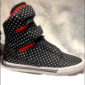 Supra Society Polka Dot Sneakers.  Women’s US - 7